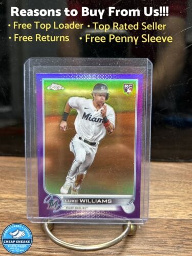 Luke Williams Rookie 2022 Topps Chrome Update Purple Refractor #USC75