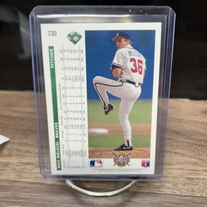 MIKE BIELECKI - BRAVES; 1992 UPPERDECK AUTOGRAPHED BASEBALL CARD