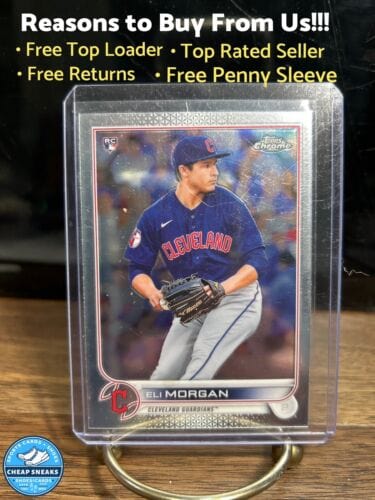 Eli Morgan 2022 Topps Chrome Cleveland Guardians Rookien Baseball Card