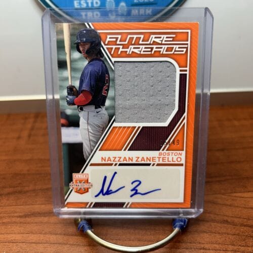 NAZZAN ZANETELLO 2023 Panini Elite RC PATCH AUTO Future Threads #FTS-N