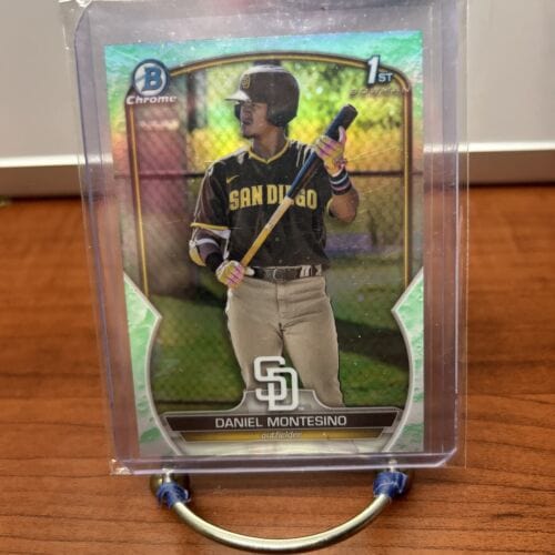 Daniel Montesino 2023 1st Bowman Chrome Grn Lunar Glow Refractor #BCP-