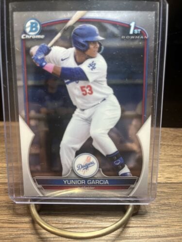 2023 Bowman Chrome Yunior Garcia #BCP-142  1st Bowman Los Angeles Dodg