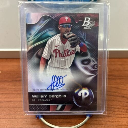 2023 Bowman Platinum William Bergolla Rookie Auto Philadelphia Phillie