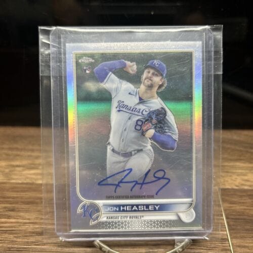 2022 Topps Chrome Jon Heasley Refractor RC Rookie Auto 203/499