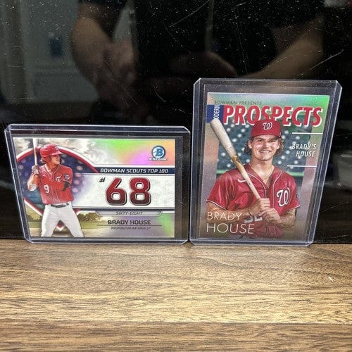 Brady House Lot (2) 2023 Bowman Modern Prospects, Scouts Top 100 Natio