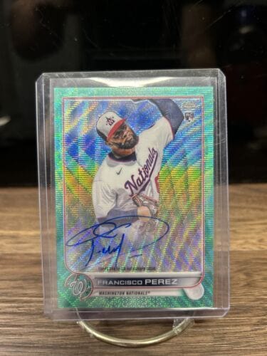 2022 Topps Chrome Rookie Aqua Wave Refractor 161/199 Francisco Perez #