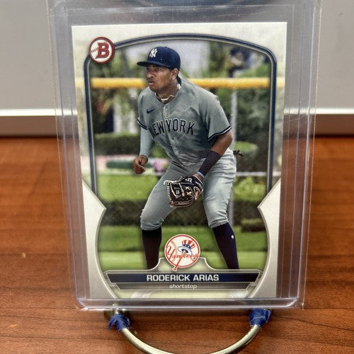 Roderick Arias 2023 Bowman Prospect Baseball Card #BP-135 New York Yan