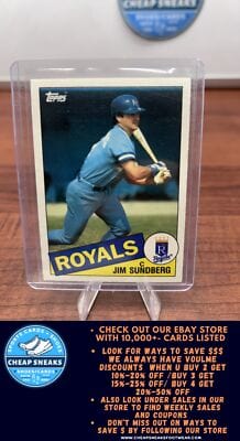 Jim Sundberg 1985 Topps Traded #114T Kansas City Royals