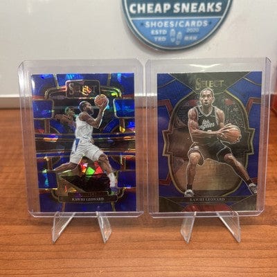 2023-24 Panini Select Kawhi Leonard Blue Cracked Ice Concourse Level #