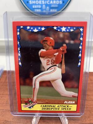 Cardinal Attack - Disruptive Speed 1988 Fleer World Series #6  Cardina