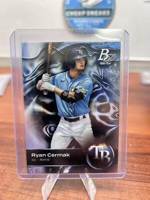 Ryan Cermak 2023 Bowman Platinum Top Prospects Ice Foil #TOP-74 Tampa
