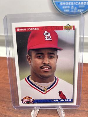 Brian Jordan RC 1992 Upper Deck  #3 St. Louis Cardinals