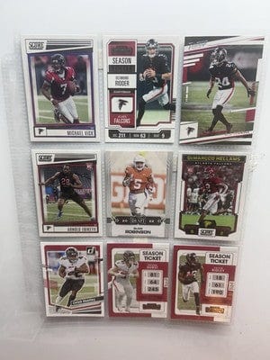 Atlanta Falcons Football Lot (9) 2023 Panini Contenders Desmond Rider,