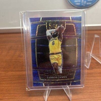 Lebron James 2021-22 Select Basketball Blue Shimmer Prizm #100 Concour