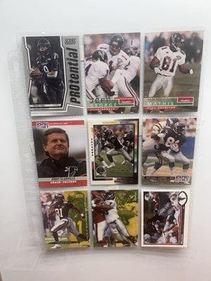 Atlantan Falcons Lot (9) Jeff George 1995 1995 Skybox Andre Rison 92 W