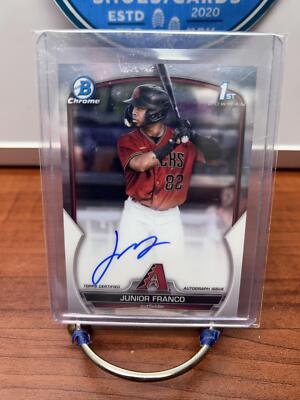 Junior Franco AU 2023 Bowman Chrome Chrome Prospect Auto #CPA-JFO Diam