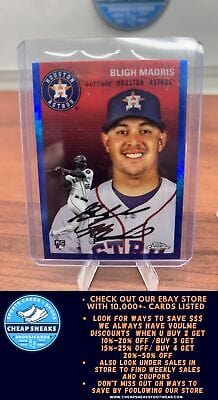 Bligh Madris RC 2023 Topps Chrome Platinum Anniversary Blue Prism Refr