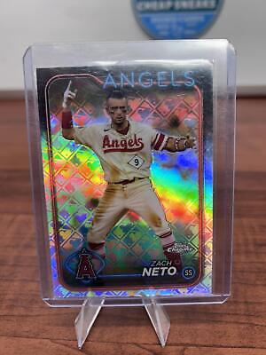 Zach Neto 2024 Topps Chrome Logofractor Edition #123 Los Angeles Angel