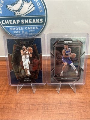 Devin Booker Premier Level Blue Retail 2021-22 Panini Select #158 Phoe