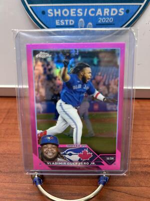 Vladimir Guerrero Jr. 2023 Topps Chrome Pink Refractor #50 Toronto Blu