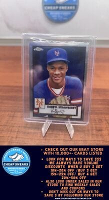 Darryl Strawberry 2021 Topps Chrome Platinum Anniversary #538 New York