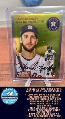 David Hensley RC 2023 Topps Chrome Platinum Anniversary #147 Houston A