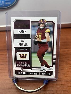Sam Howell 2023 Panini Contenders Game Ticket Bronze #100 Washington C