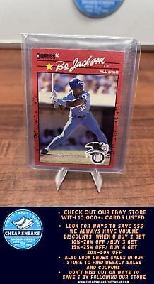 Bo Jackson ERR 1990 Donruss #650b Kansas City Royals