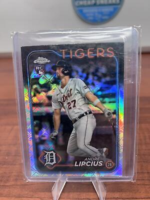 Andre Lipcius RC 2024 Topps Chrome Logofractor Edition #227 Detroit Ti