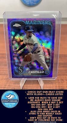 Luis Castillo SN 2024 Topps Chrome Purple Logofractor Refractors #129
