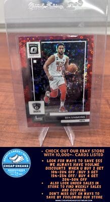 Ben Simmons SN 2022-23 Donruss Optic Fast Break Red #16 Brooklyn Nets