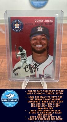 Corey Julks RC 2023 Topps Chrome Platinum Anniversary #256 Houston Ast