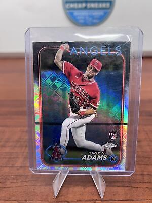 Jordyn Adams RC 2024 Topps Chrome Logofractor Edition #145 Los Angeles