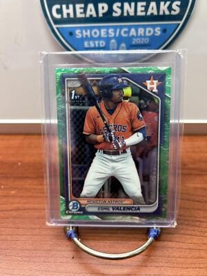 Esmil Valencia 2024 Bowman Chrome  Lunar Glow Refractors #BCP-75 Astro
