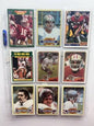 San Francisco 49ers Lot (9) 1980 Topps, 1989 Pro Set Joe Montana
