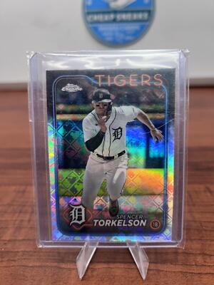 Spencer Torkelson 2024 Topps Chrome Logofractor Edition #73 Detroit Ti