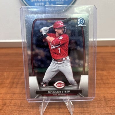 Spencer Steer (RC)  2023 Bowman Chrome #52 Cincinnati Reds Rookie RC