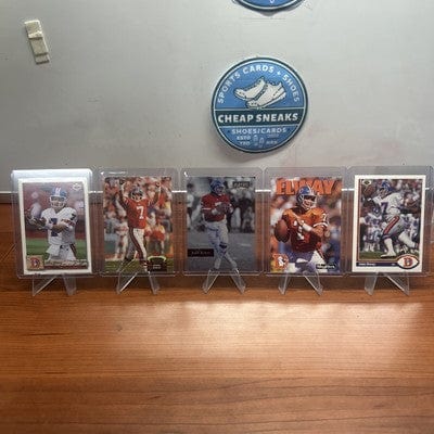 John Elway 5 Card Lot Denver Broncos 91-92 Upper Deck, 92 Topps Stad C