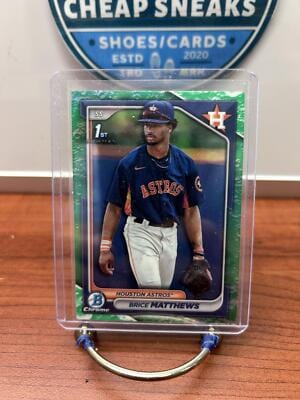 Brice Matthews 2024 Bowman Chrome Prospects Lunar Glow Refractors #BCP