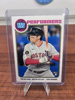 Triston Casas (RC) 2023 Topps Heritage New Age Performers #NA-8 Red So