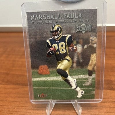 Marshall Faulk 2000 Fleer Metal Card #125 St. Louis Rams NFL HOF
