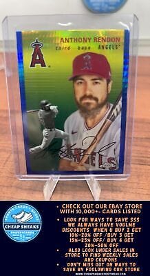 Anthony Rendon 2023 Topps Chrome Platinum Anniversary Blue Prism Refra