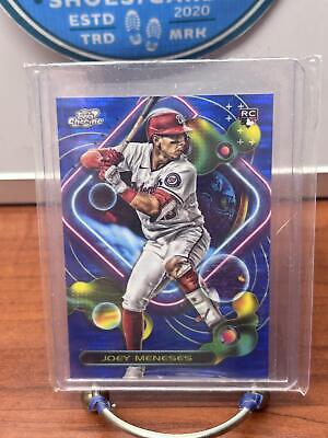 Joey Meneses 2023 Topps Chrome Cosmic Blue Moon Refractor #89 National