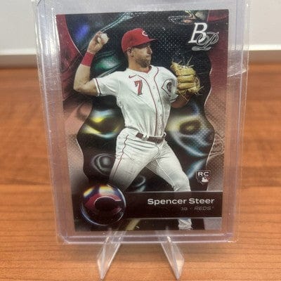 2023 Bowman Platinum Base #76 Spencer Steer RC Cincinnati Reds Rookie