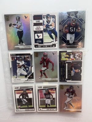Houston Texans Football Lot (11)  CJ Stroud ,Tank Dell 2024 Donruss El