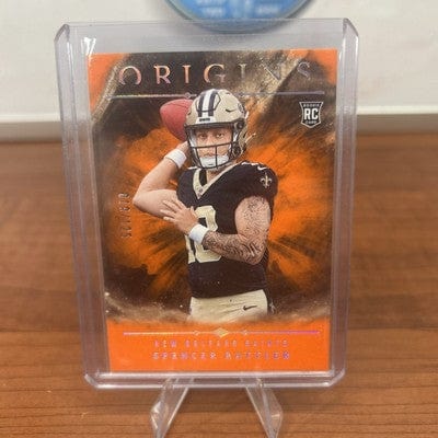 Spencer Rattler (RC) 2024 Origins Orange  Parallel #114 New Orleans Sa
