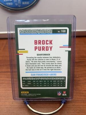 Brock Purdy 2023 Donruss Optic #168 San Francisco 49ers