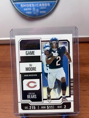DJ Moore 2023 Panini Contenders Game Ticket Bronze #18 Chicago Bears