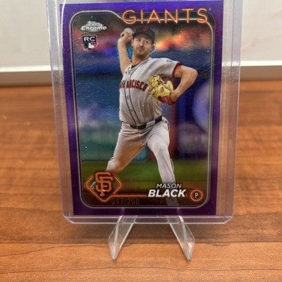 Mason Black (RC) 2024 Topps Chrome Purple Refractor #USC121 Giants /25