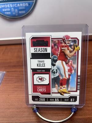 Travis Kelce 2023 Panini Contenders #52  Season Ticket Kansas City Che